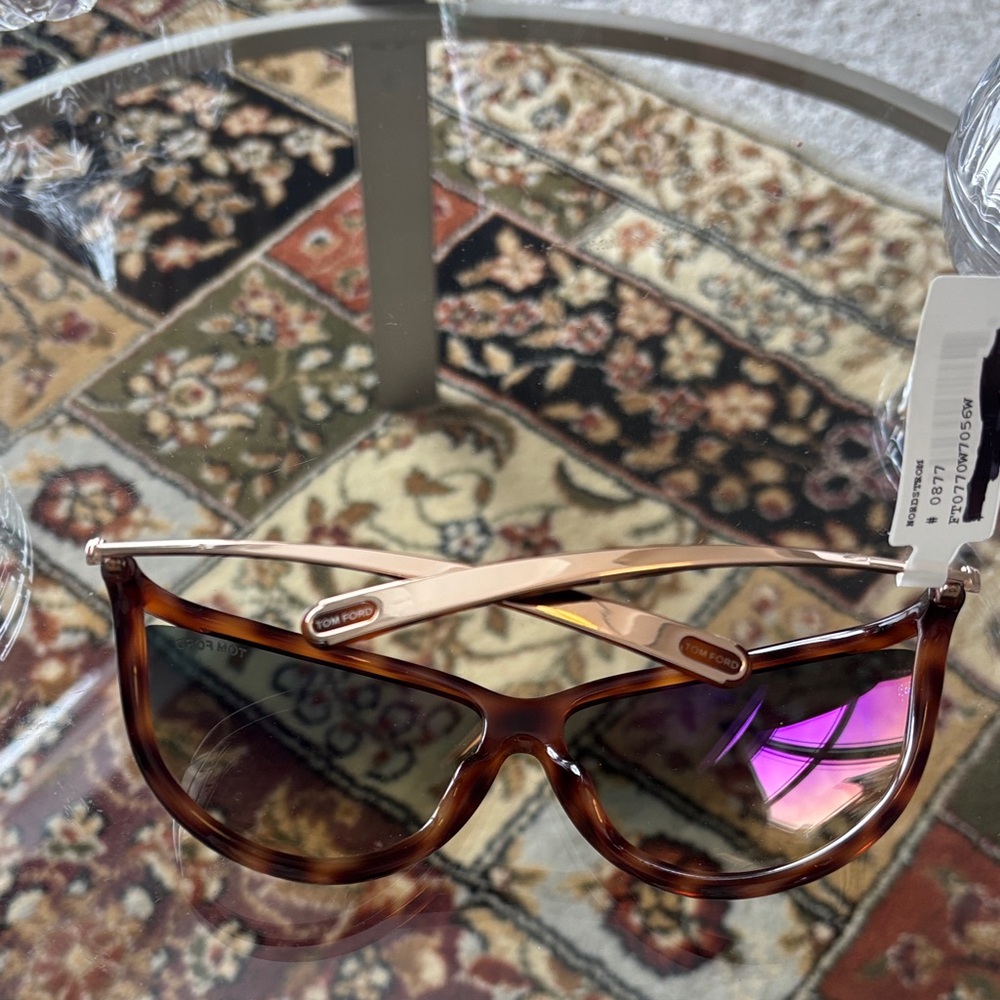 NWT Authentic Tom Ford 70MM Cat Eye Women Sunglasses - Picture 4 of 11